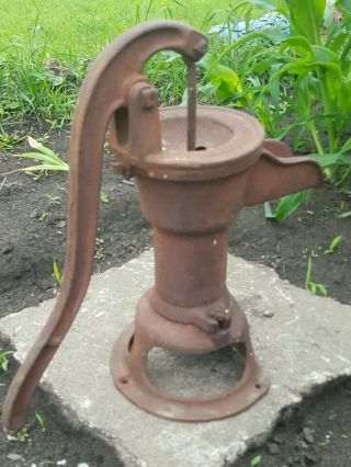 Antique Red Jacket Water Pump Vintage Cast Iron Hand Water Well Pump 2
