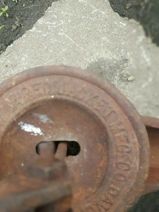 Antique Red Jacket Water Pump Vintage Cast Iron Hand Water Well Pump 4