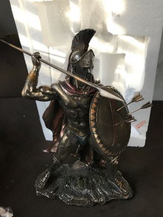 King Leonidas Greek Warrior Of Sparta Bronze Statue by Unicorn Studios 6