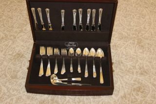 John And Priscilla Westmorland Sterling Silver Flatware,  Service For 9,  48 Piece