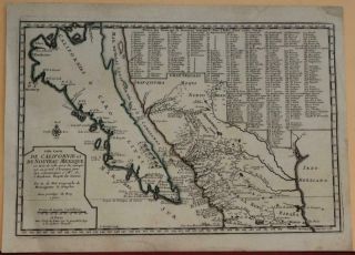 California As Island United States 1700 De Fer Unusual First Edition Antique Map