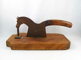 Antique Primitive Figural Horse Tobacco Cutter