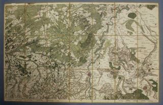 Maastricht Netherlands 1780ca Pere Seguin Large Antique Copper Engraved Map