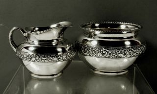Tiffany Sterling Tea Set c1881 Persian Manner - No Mono 8