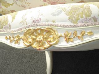 Vintage French Louis XVI Rococo White Bergere Accent Chair Down Feather Cushion 12