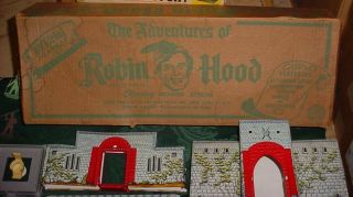 MARX THE ADVENTURES OF ROBIN HOOD BOXED PLAY SET RICHARD GREENE INCOMPLETE 2