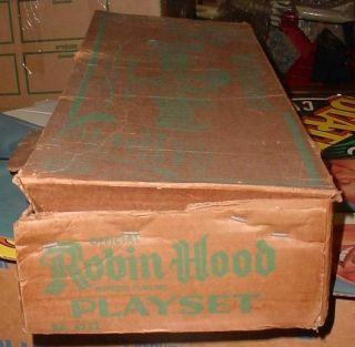 MARX THE ADVENTURES OF ROBIN HOOD BOXED PLAY SET RICHARD GREENE INCOMPLETE 8
