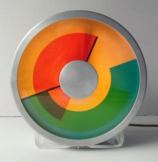 1971 Mid - Century Kinetic Clock By Artist Jules S.  Worthington Mod Pop - Art No Rsv