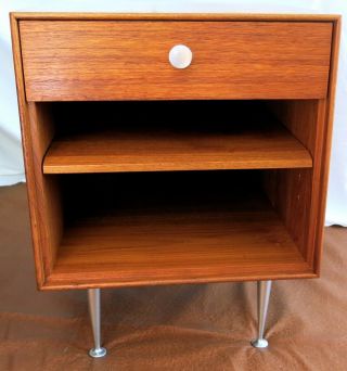 George Nelson for Herman Miller Teak Thin Edge Side Table or Nightstand - 1960 ' s 5