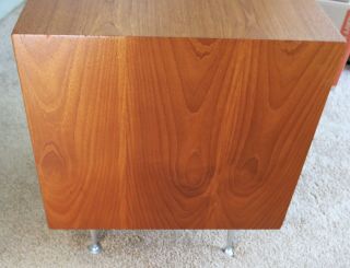 George Nelson for Herman Miller Teak Thin Edge Side Table or Nightstand - 1960 ' s 8