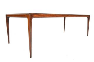 Danish Modern Mid Century Johannes Andersen Rosewood Coffee Table with Tile 5