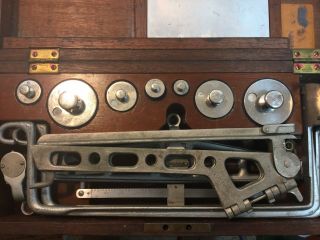 Vintage 1949 Gurley Weights And Balancing Scale In Wood Box 3