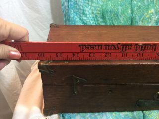 Vintage 1949 Gurley Weights And Balancing Scale In Wood Box 9