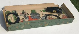 1950s Schuco Highway Patrol Squad Car Tv Series Tin Toy Varianto 3010 W/Box EX, 7