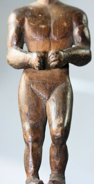 American / African carved wood folk - art slave figure ? 7