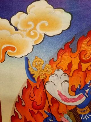 Rare MasterPiece Handpainted Tibetan Chakrasamvara thangka Painting Chinese 5