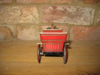 ANTIQUE CAR 1900 ' s FLYWHEEL TINPLATE RARE LIMOUSINE GERMANY TIN TOY CARETTE 4