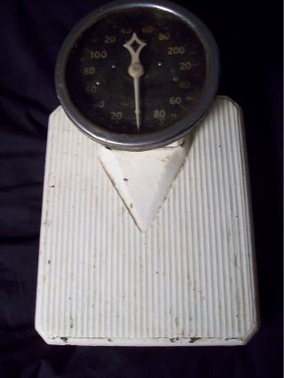 Early 1900s Antique Cast Iron Detecto Low Boy 300 Pound Bathroom Scale