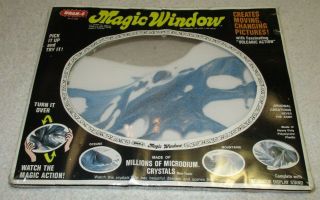 Wham - O Magic Window Blue White Plastic 1973 Vintage Made Usa