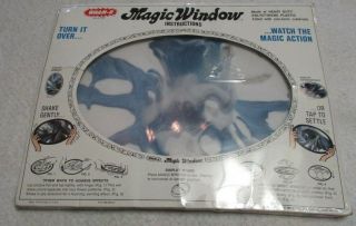 WHAM - O MAGIC WINDOW BLUE WHITE PLASTIC 1973 VINTAGE MADE USA 2