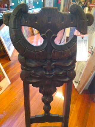 Antique North Wind Gargoyle Chair Hall 1890 