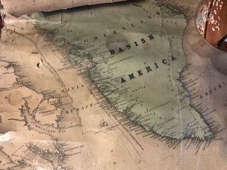 1866 WALL Map United States Canada Brunswick - Ships Chunks Graphics 5