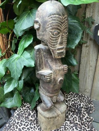 Tall Vintage Carved African 