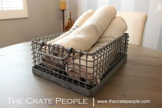 Zinc Wire Baskets - Vintage Industrial Metal Wire Bins – Factory Crates