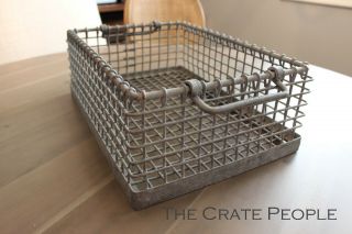 ZINC Wire Baskets - Vintage Industrial Metal Wire Bins – Factory Crates 3