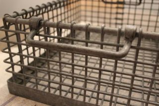 ZINC Wire Baskets - Vintage Industrial Metal Wire Bins – Factory Crates 4