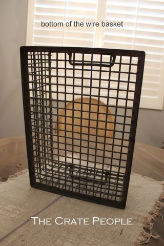 ZINC Wire Baskets - Vintage Industrial Metal Wire Bins – Factory Crates 5