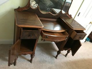 ANTIQUE BEDROOM COMPLETE MATCHING SET ALL MUST 