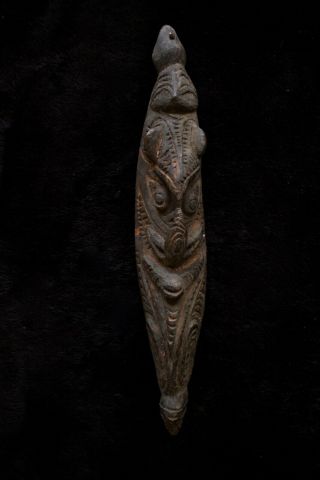 Sepik River Figurative Carving Hunting Charm - Guinea 1960 