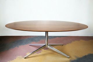 Florence Knoll Walnut And Chrome " Table Desk " 1961