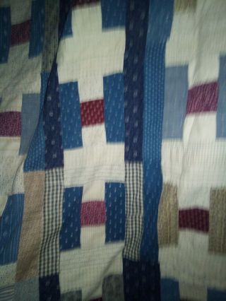 OLD CROSS PATTERN PATCH WORK QUILT 77 