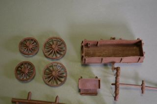 Marx Wagon Train Playset Ox Wagon 3