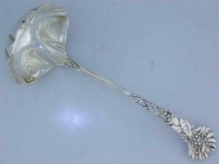 Rare Sterling TIFFANY & CO Serving Ladle w/ shell shaped bowl HOLLY 1895 2