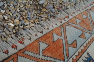 Antique Caucasian Wool Rug 6.  5 ' Tribal Geometric Phoenix Motifs H/Weave 20s Chic 8