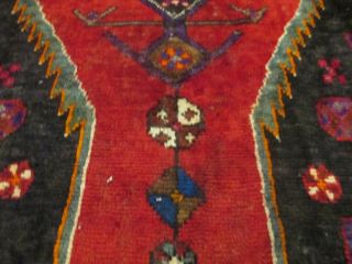 4x9 Circa 1930 Persian Antique Vegetable Dye Handmade - Woven Wool Rug 64 10