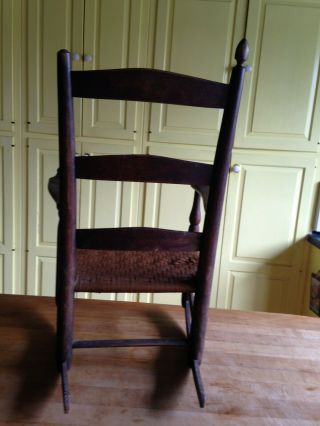 Antique Child ' s SHAKER 0 Rocking Chair Primitive with Arms 3