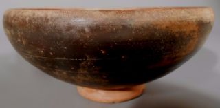 Fine Ancient Greece Greek Apulian Blackware Pottery Pedestal Bowl ca.  350 B.  C. 10