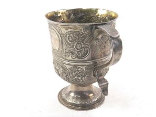 Antique 18th century Georgian sterling silver loving cup London 1772 John King 4