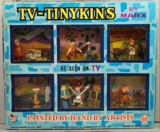 Hanna - Barbera Tinykins 1961 Tv Scenes Flintstones Mib 6 Panel Scarce