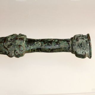 SCARCE - Assyrian Bronze Sword Decorated with faces Circa 2000 - 600 BC - 702mm 10
