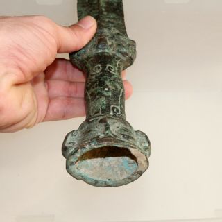 SCARCE - Assyrian Bronze Sword Decorated with faces Circa 2000 - 600 BC - 702mm 11