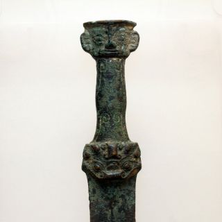 SCARCE - Assyrian Bronze Sword Decorated with faces Circa 2000 - 600 BC - 702mm 2