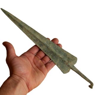 Circa 2500–1000 Bc Greek Sparta Bronze Spear Head 330mm - Extremely Perfect