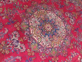 A Marvellous Old Handmade Sabzeh Vare Oriental Carpet (368 X 275 Cm)