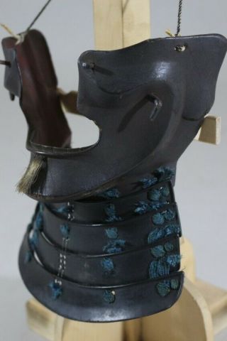 Menpo (mask) Of Yoroi (armor) : Edo : 8.  3 × 7.  5 × 3.  5 " 350g
