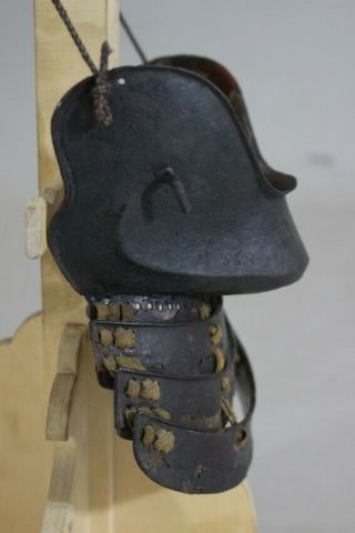 TETSU SABIJI HANPO (mask) of YOROI (armor) : EDO : 7.  1 × 6.  5 × 3 